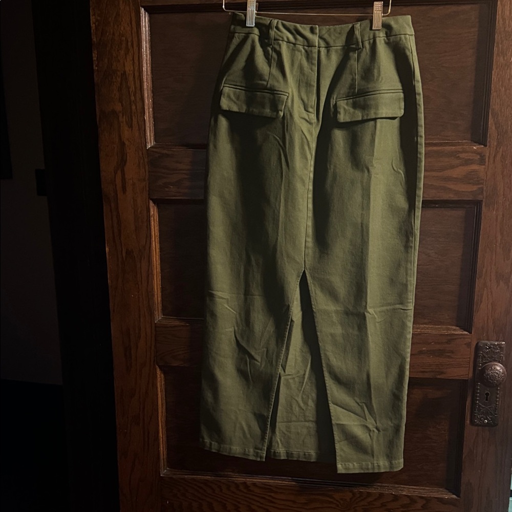 Olive Green Women's Skirt